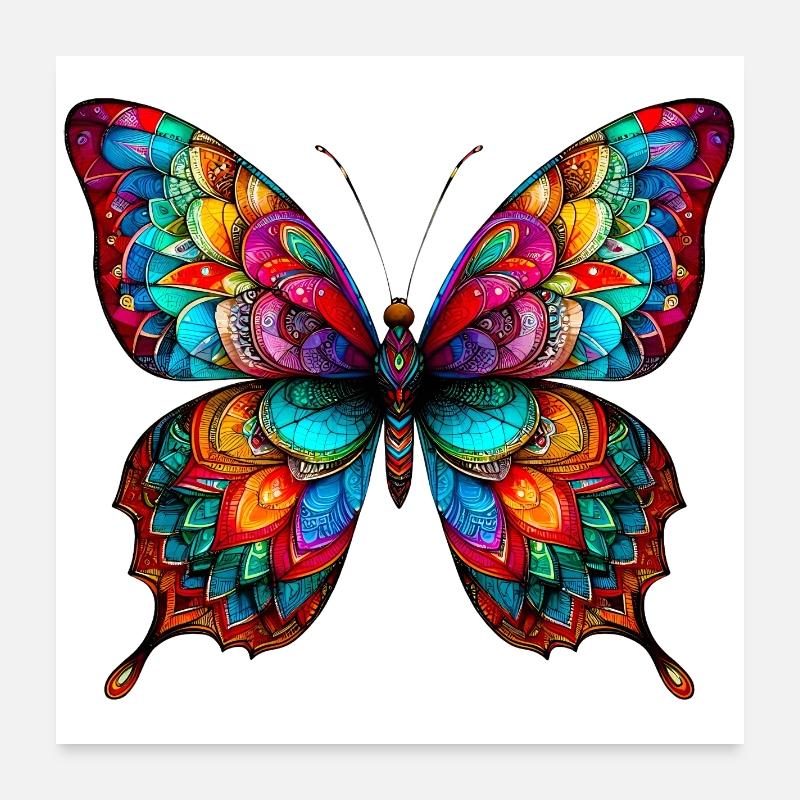 Butterfly Poster 24" x 24" (60x60 cm)