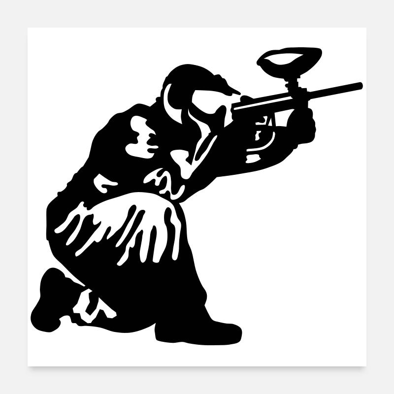 Paintball Poster 60 x 60 cm