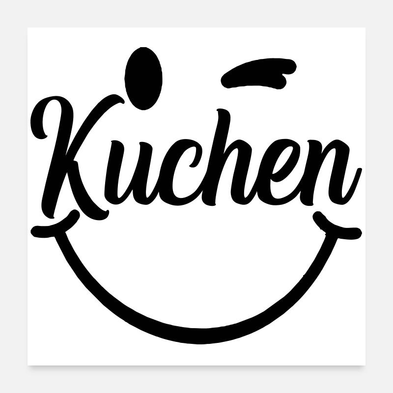 kuchen_smile Poster 60 x 60 cm