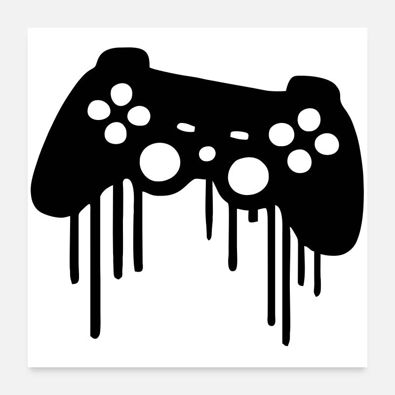 Manette de jeu Poster 60 x 60 cm