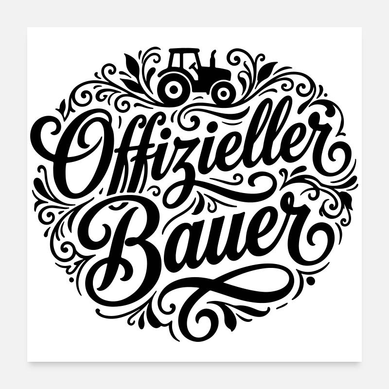 Offizieller Bauer Poster 60x60 cm