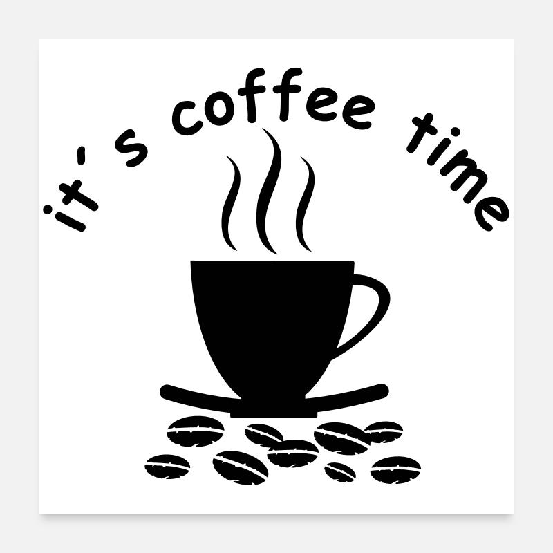 café Poster 60 x 60 cm