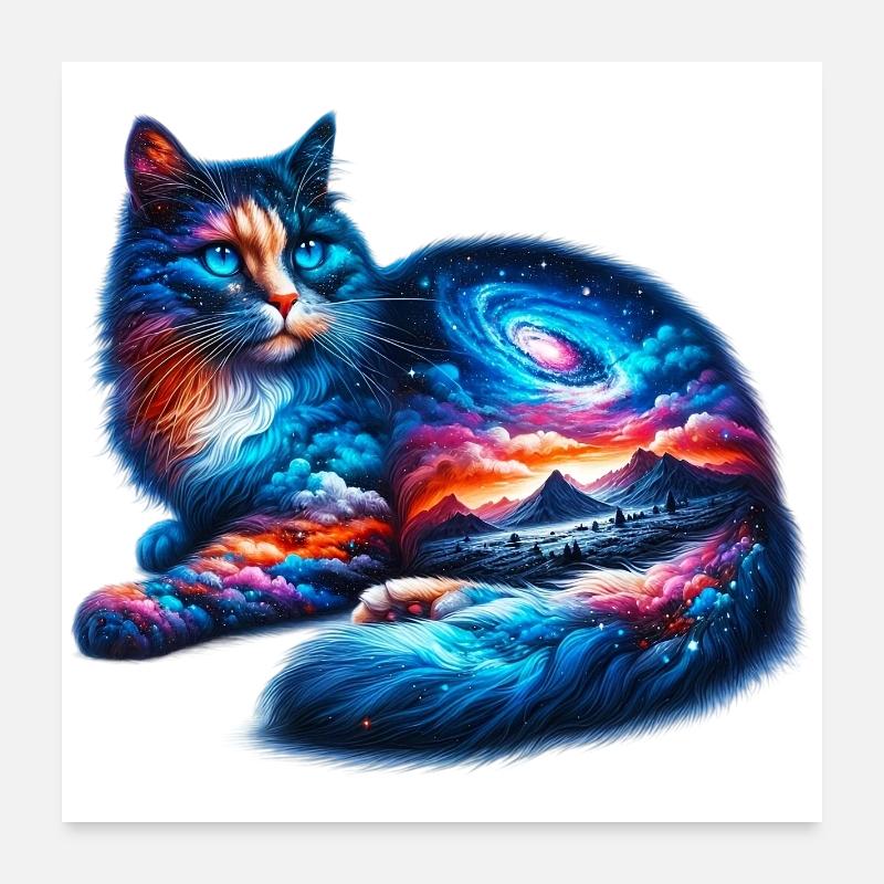 Chat Poster 60 x 60 cm