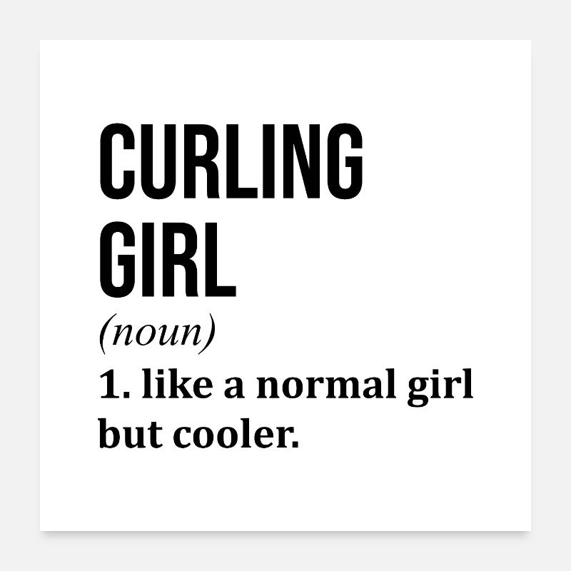 Curling Poster 24" x 24" (60x60 cm)
