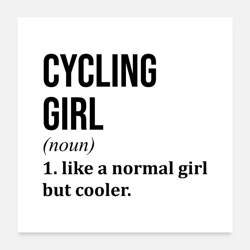 Cycling Poster 24" x 24" (60x60 cm)