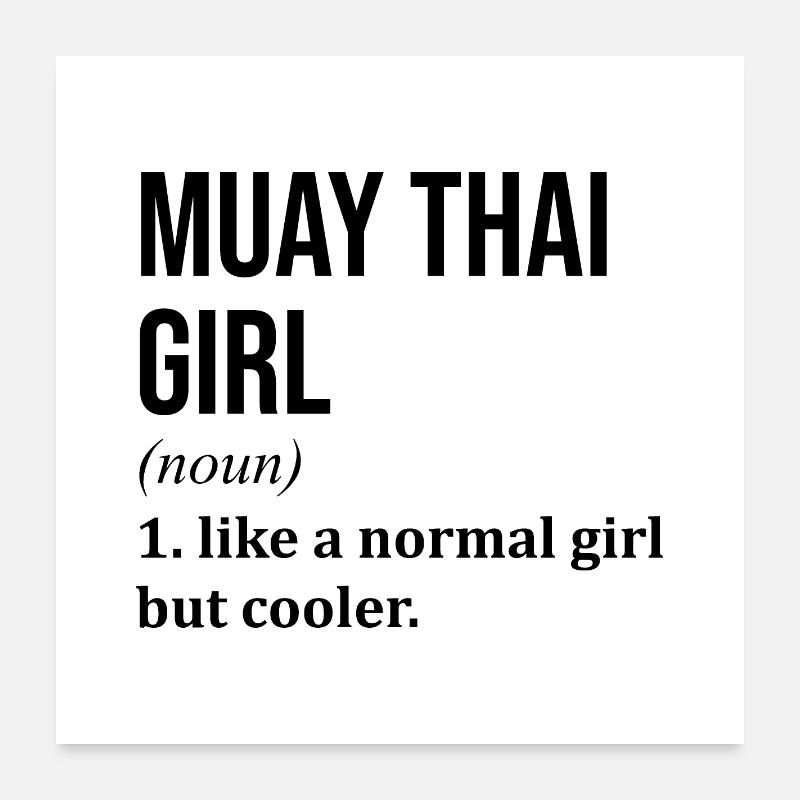 Muay Thai Poster 60x60 cm
