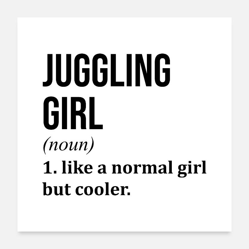 Juggling Poster 24" x 24" (60x60 cm)