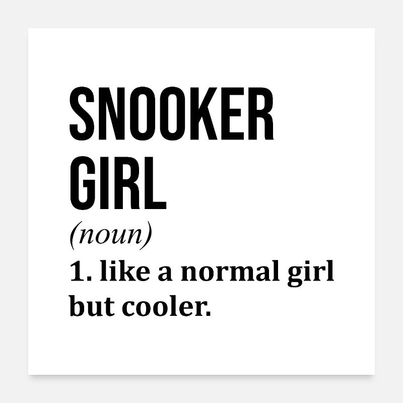 snooker Poster 60 x 60 cm
