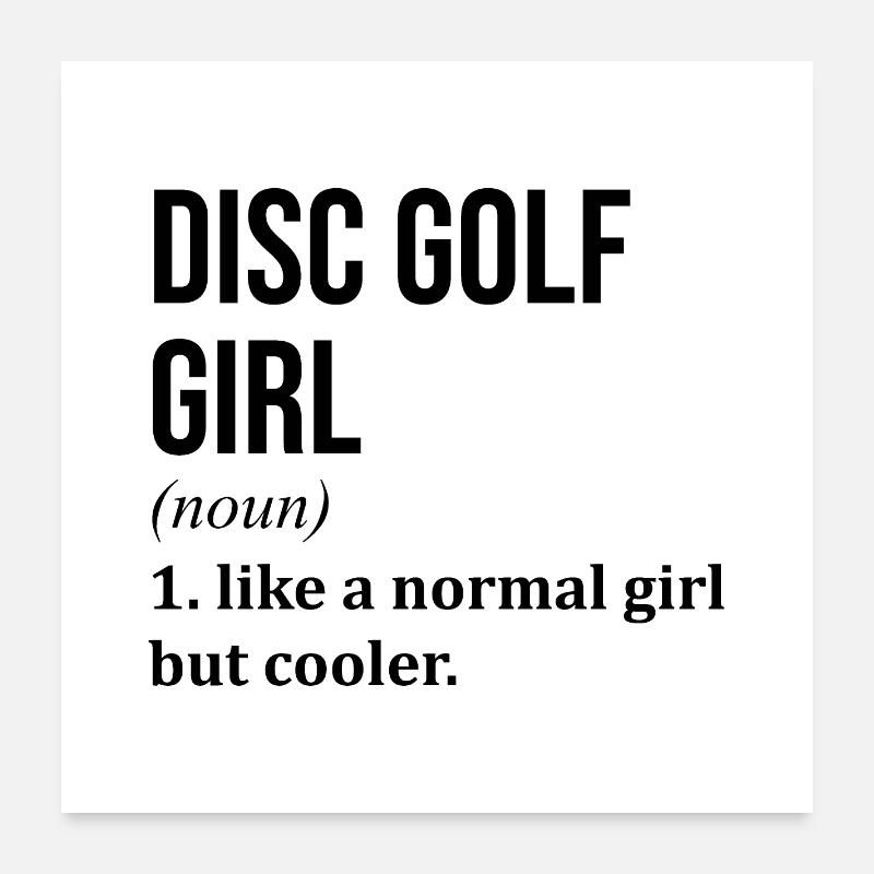 Disc Golf Poster 60 x 60 cm