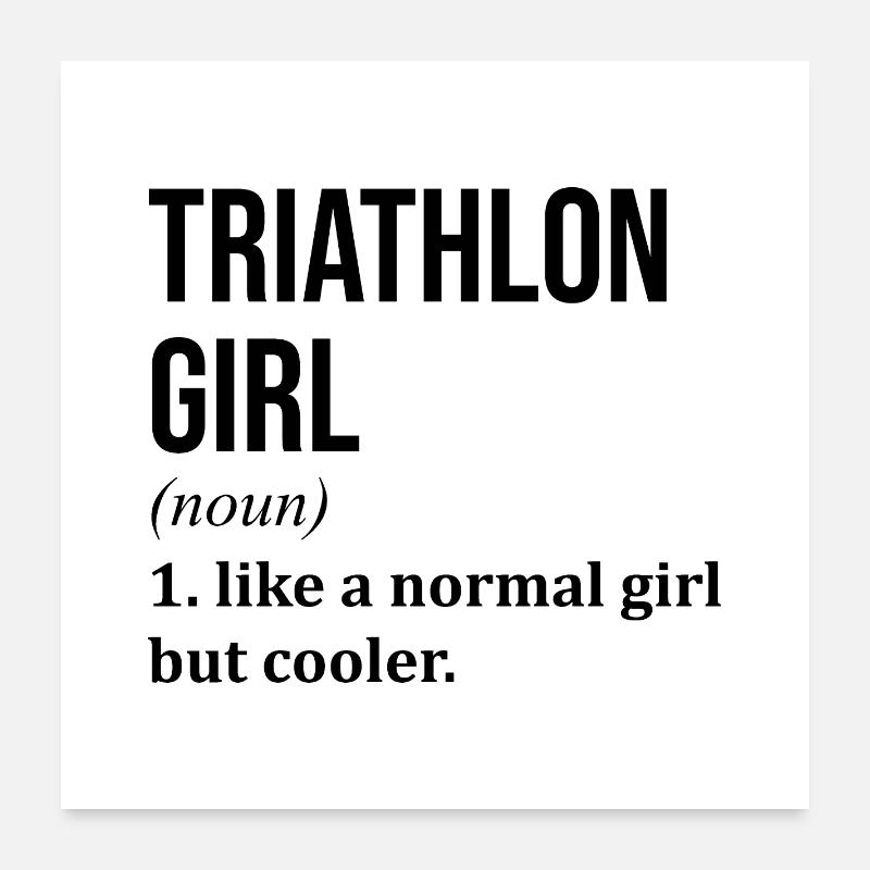 triathlon Poster 60 x 60 cm