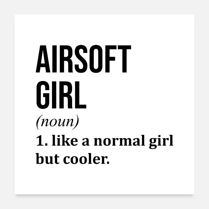 L’airsoft Poster 60 x 60 cm