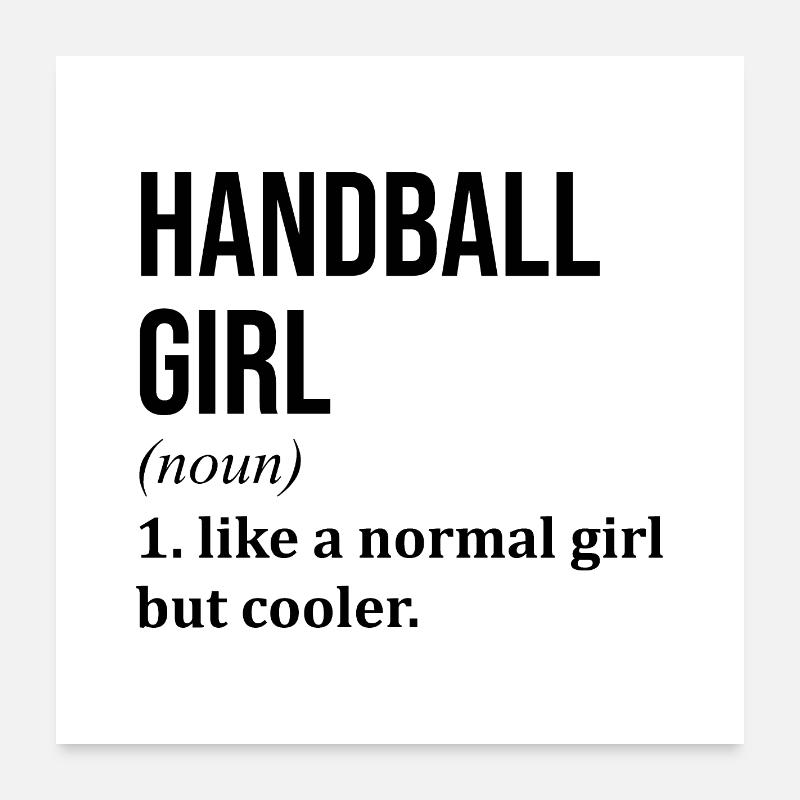 handball Poster 60 x 60 cm