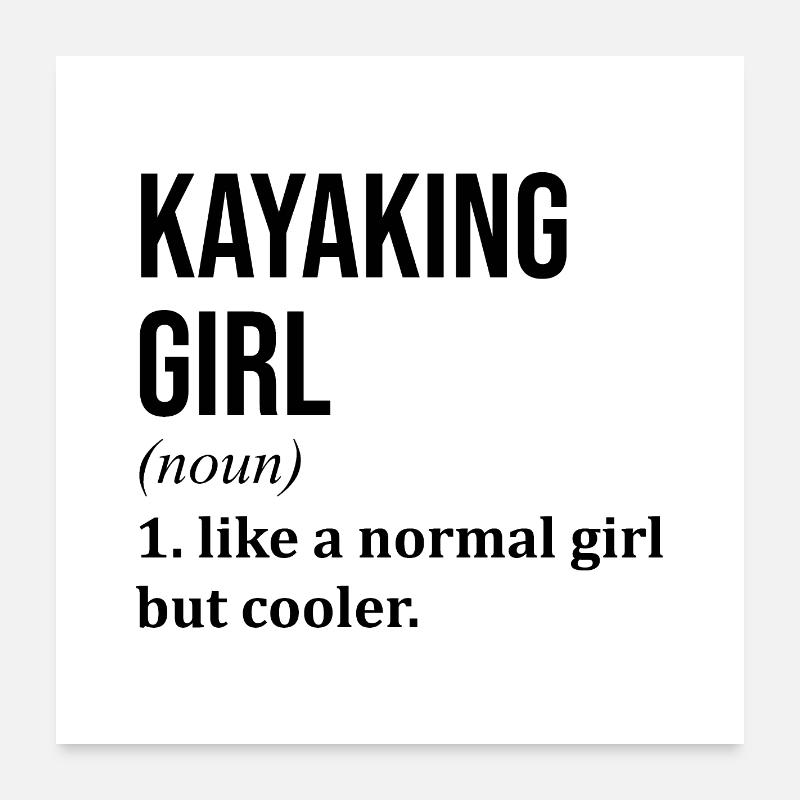 Kajak Poster 60x60 cm