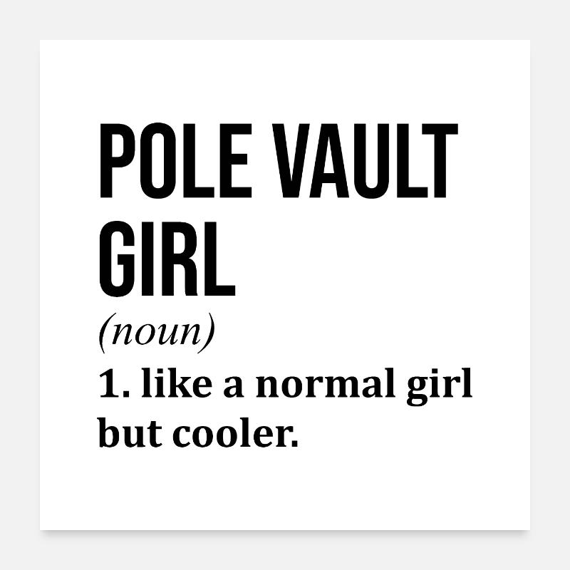 Pole Vault Poster 24" x 24" (60x60 cm)