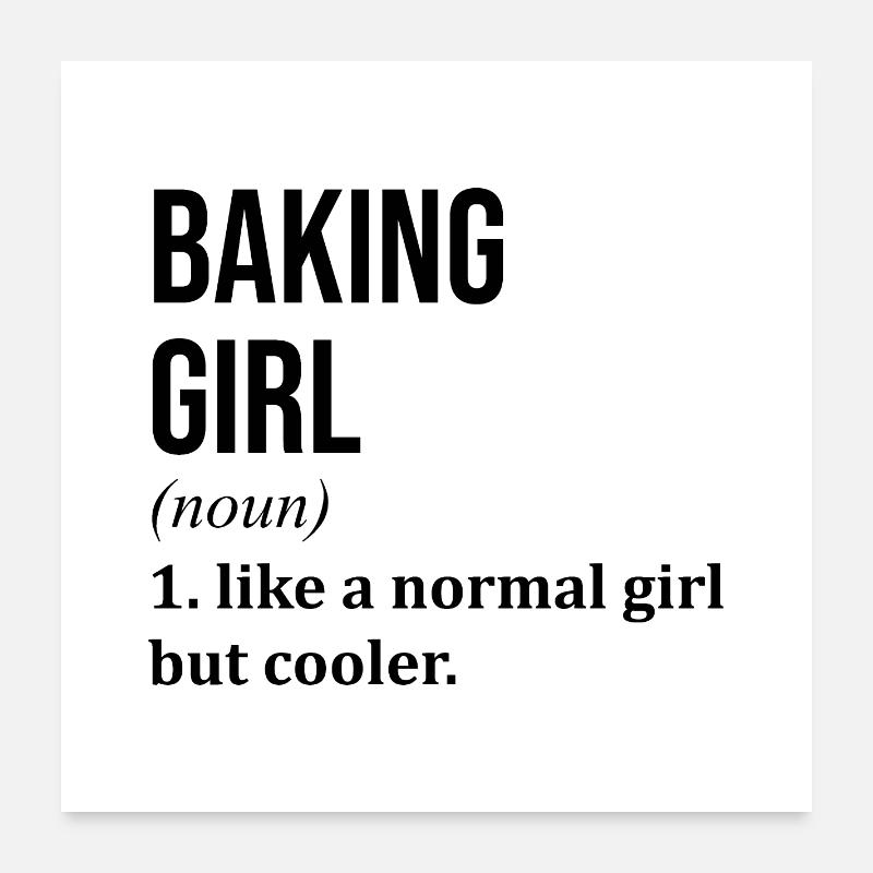 Baking Poster 24" x 24" (60x60 cm)