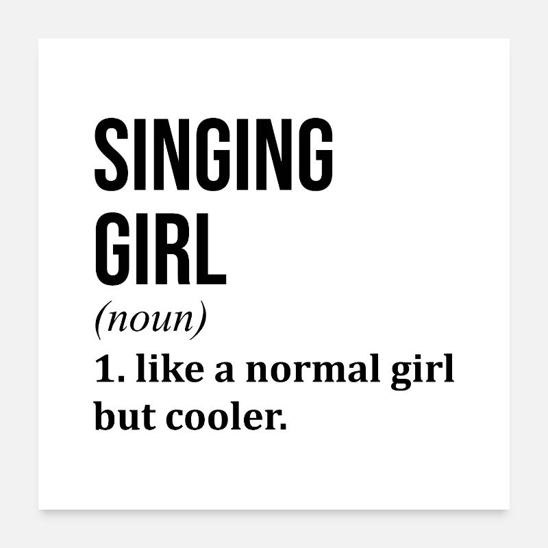 Singing Poster 24" x 24" (60x60 cm)