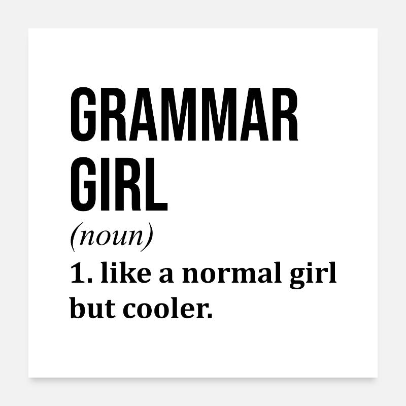 Grammar Poster 24" x 24" (60x60 cm)