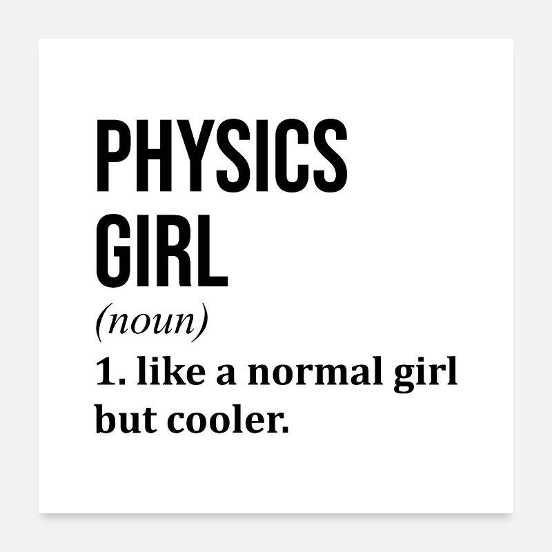 Physik Poster 60x60 cm