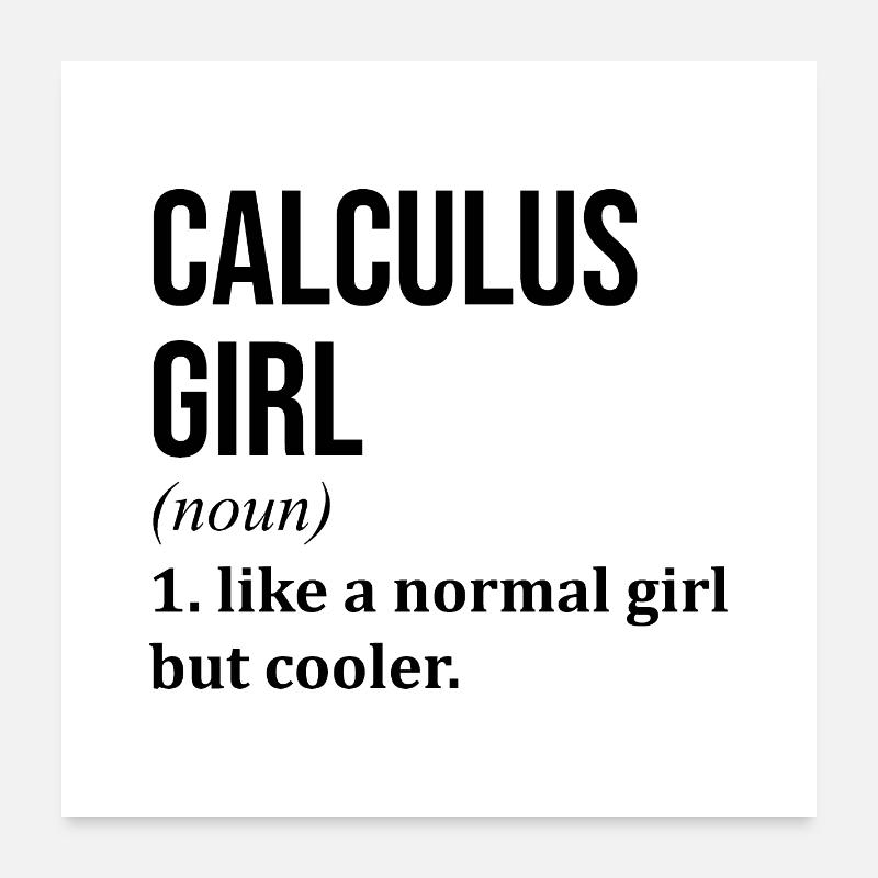 Calculus Poster 24" x 24" (60x60 cm)