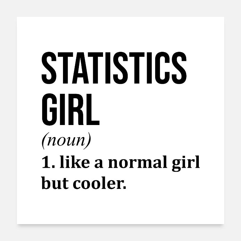 statistiques Poster 60 x 60 cm