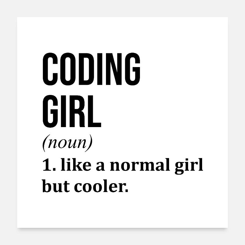 Coding Poster 24" x 24" (60x60 cm)