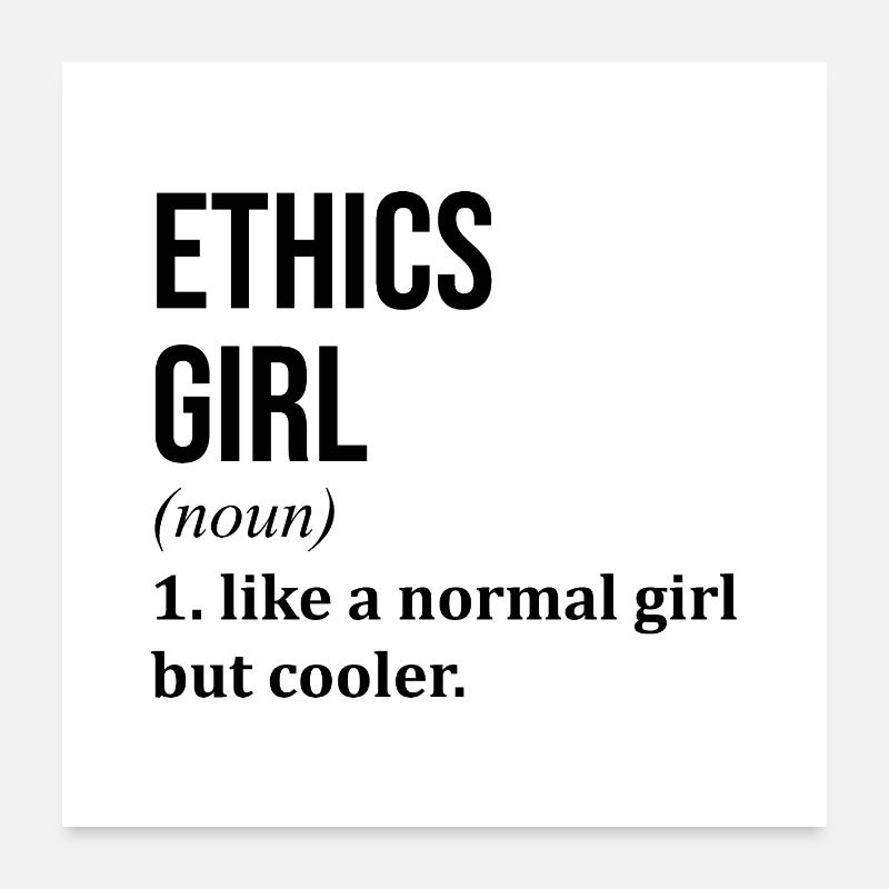Ethik Poster 60x60 cm