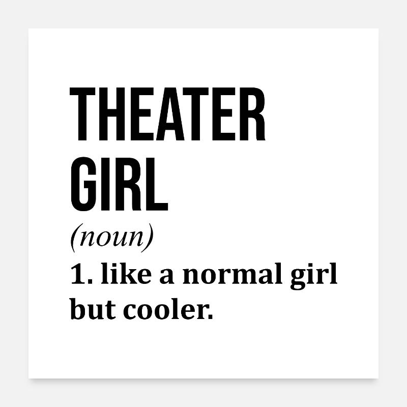 Theater Poster 60x60 cm