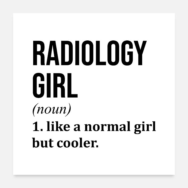 Radiology Poster 24" x 24" (60x60 cm)
