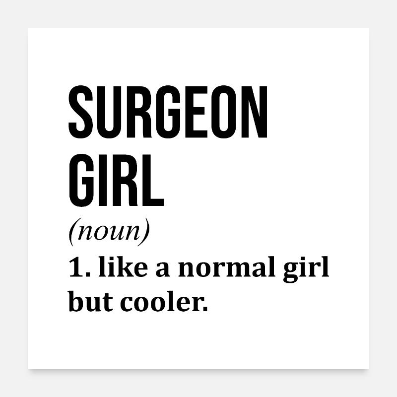 Surgeon Poster 24" x 24" (60x60 cm)