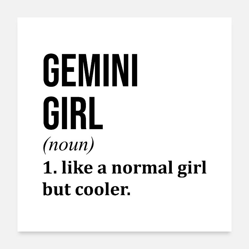 Zwillinge Poster 60x60 cm