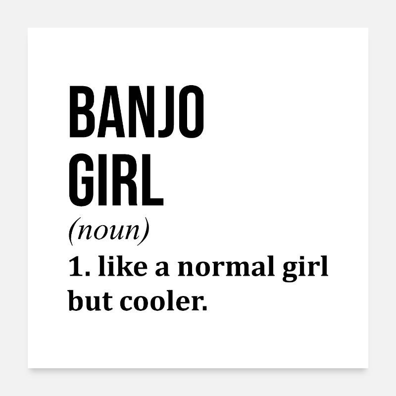 Banjo Poster 60x60 cm