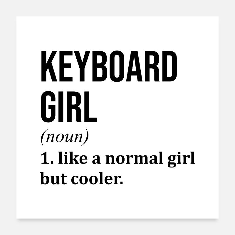 Keyboard Poster 24" x 24" (60x60 cm)
