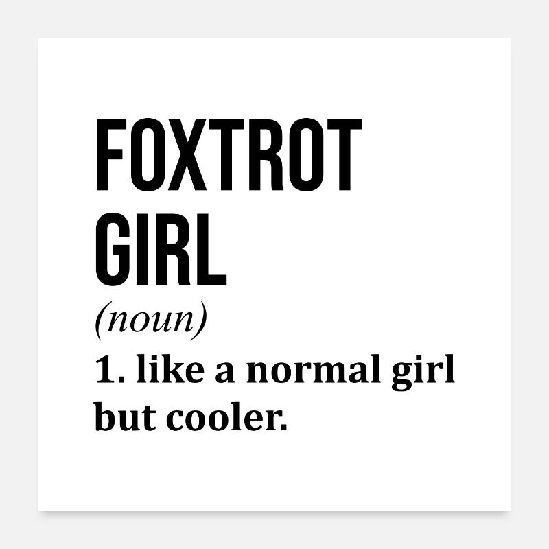 Foxtrott Poster 60x60 cm