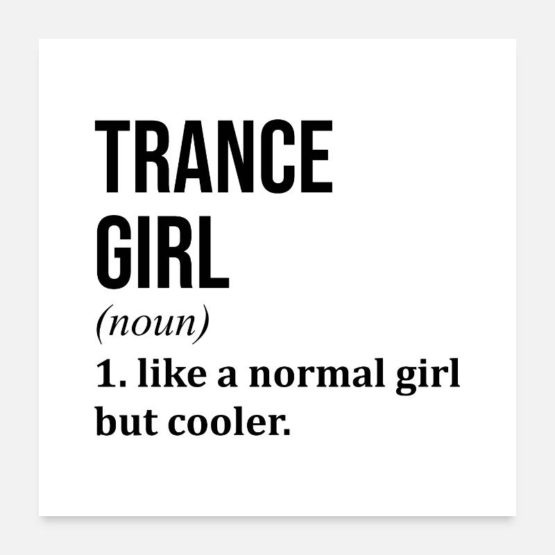 Trance Poster 60x60 cm