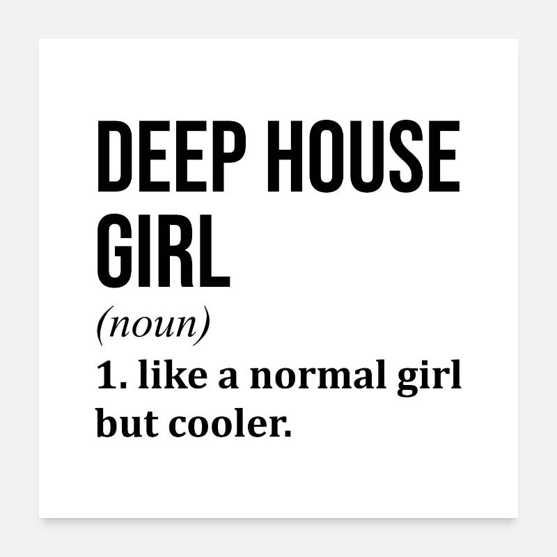 Deep House Poster 24" x 24" (60x60 cm)