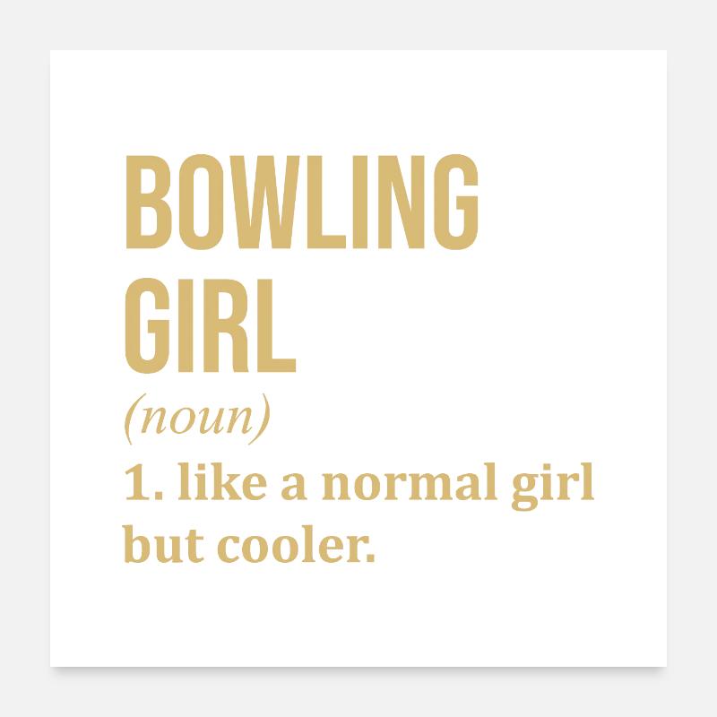 bowling Poster 60 x 60 cm