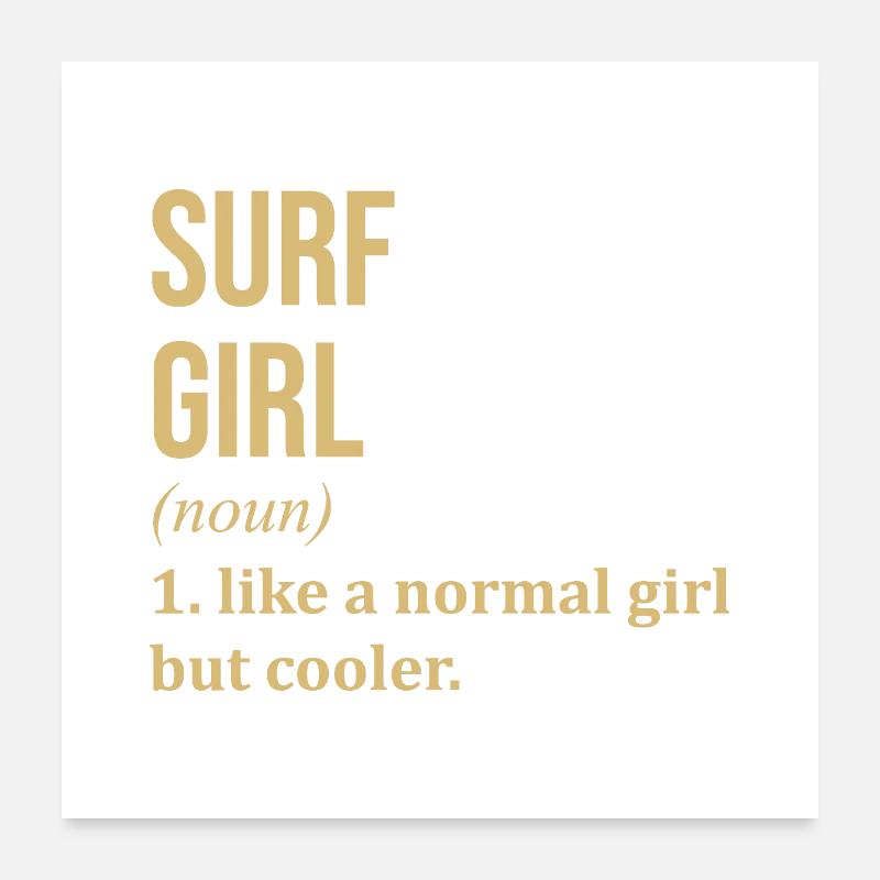Surf - Poster 24" x 24" (60x60 cm) - white