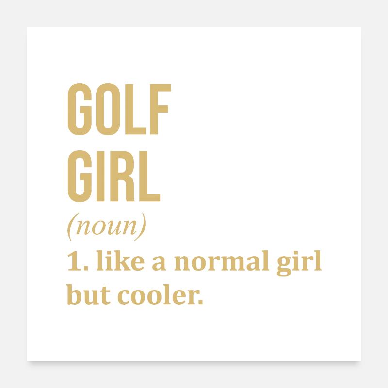 Golf Poster 60 x 60 cm