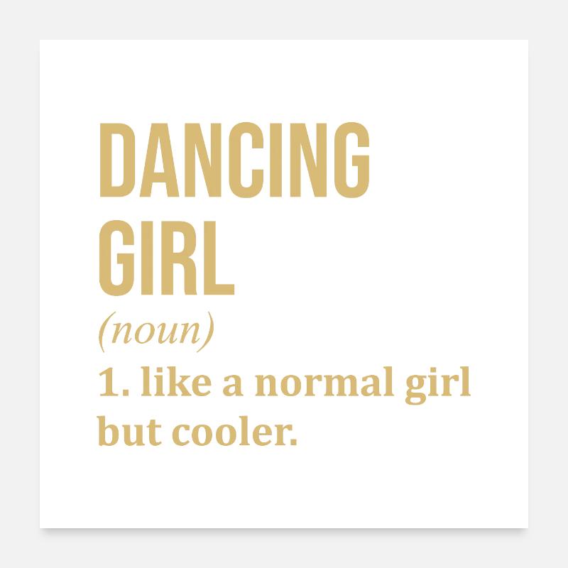 danse Poster 60 x 60 cm