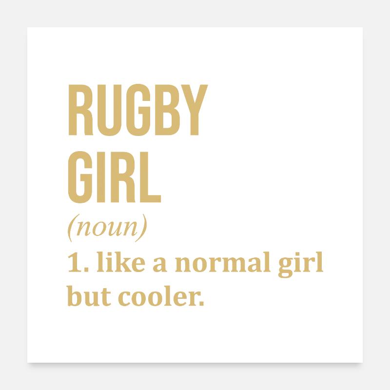 rugby Poster 60 x 60 cm