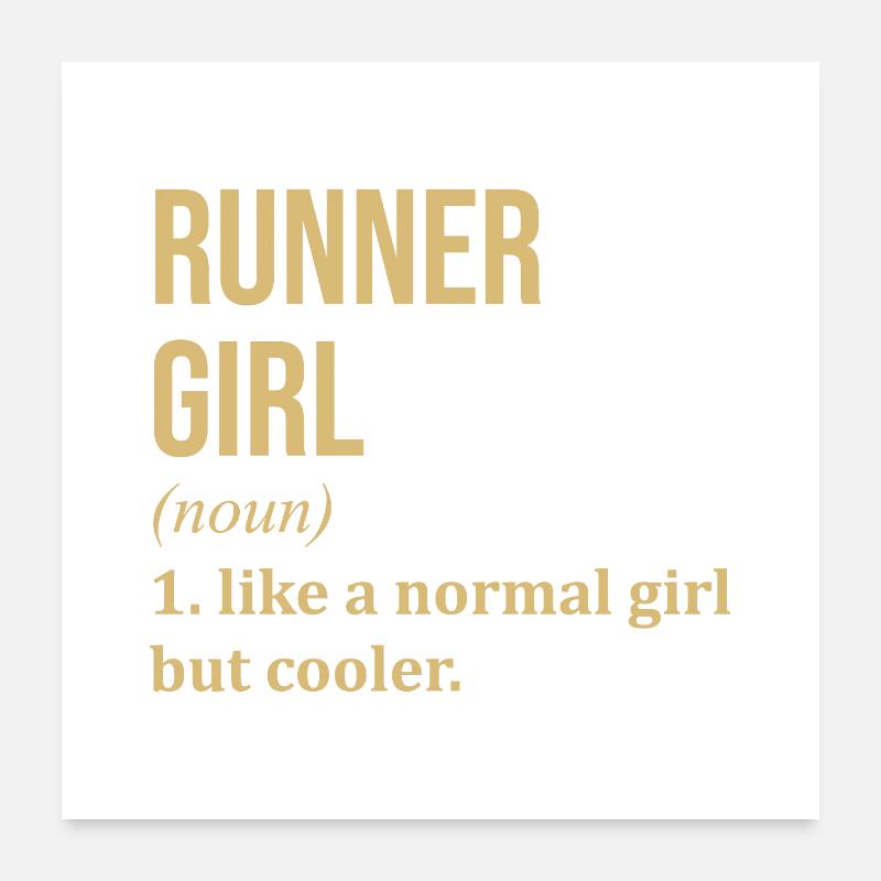 Running Poster 24" x 24" (60x60 cm)