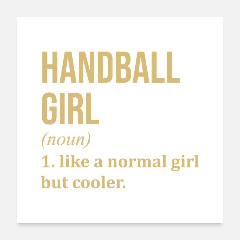 handball Poster 60 x 60 cm