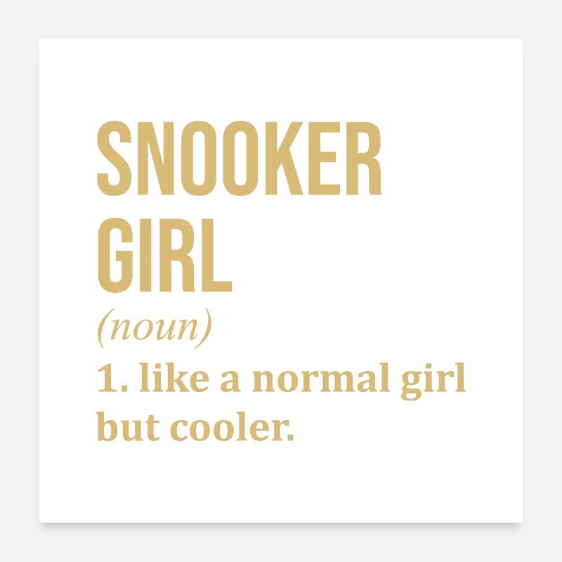 snooker Poster 60 x 60 cm