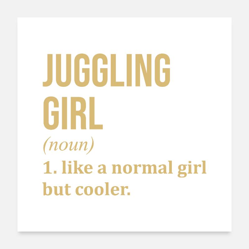 Jonglage Poster 60x60 cm
