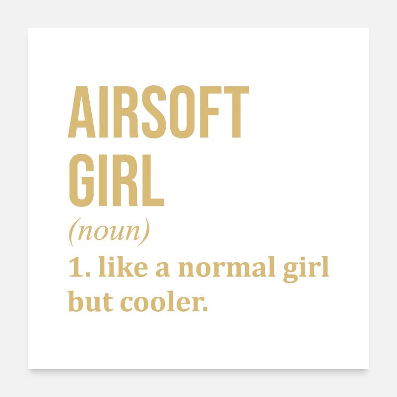 L’airsoft Poster 60 x 60 cm