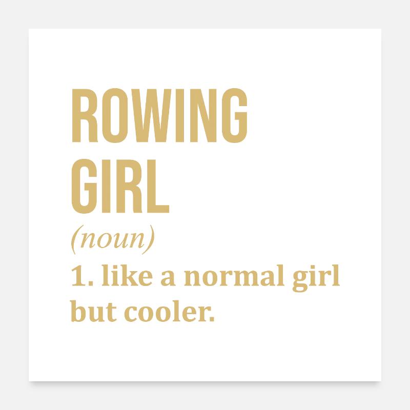 Rowing Poster 24" x 24" (60x60 cm)