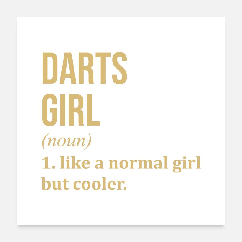 Darts Poster 60x60 cm