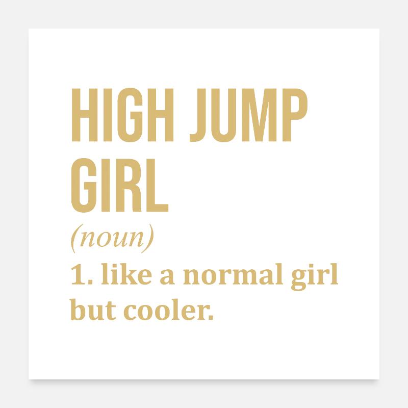 High Jump Poster 24" x 24" (60x60 cm)
