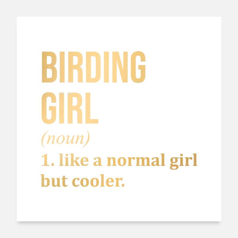 Oiseaux Poster 60 x 60 cm