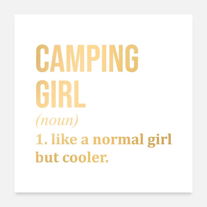 Camping Poster 24" x 24" (60x60 cm)
